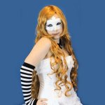 (image for) Blonde Extra Long Curly Hairstyle Costume Wig