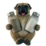 (image for) Pug Dog Figurine Pug'N' Pep Salt & Pepper Holder