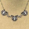 (image for) Cat Eye Crystals and Opals Pendant Necklace