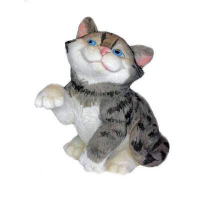 (image for) I Know, I'm Just Too Cute Grey Tabby Cat Figurine