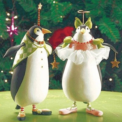 (image for) Thaddeus Penguin Large Ornament by Patience Brewster