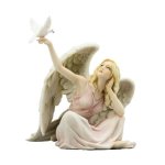 (image for) Peace Angel Figurine with Dove