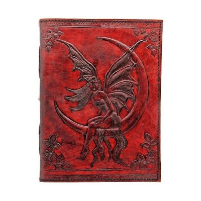 (image for) Fairy in the Moon Large Handmade Leather Journal