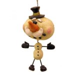 (image for) Big Head Snowman Figurine Christmas Ornament