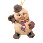 (image for) Happy Chap Snowman Figurine Christmas Ornament