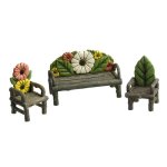 (image for) Couch Figurine & Chairs Set Fairy Garden Furniture