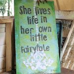 (image for) She Lives Life in Her Own Little Fairy Tale Wall Sign