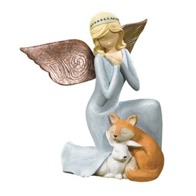 (image for) Fairy Garden Figurine with Fox and Bunny