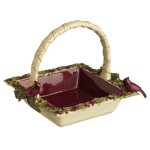 (image for) Cardinal Figurine Christmas Serving Bowl or Ceramic Basket