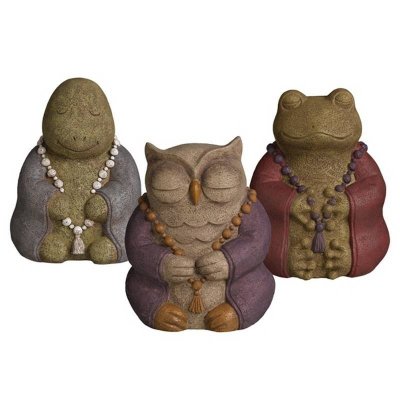 (image for) Buddha of Peace Animal Garden Figurine by Grasslands Road