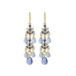 (image for) Blue Dazzle Chandelier Earrings by I Love Bracelets