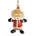 (image for) Bearded Bobble Head Large Santa Christmas Ornament