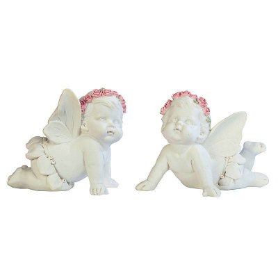 (image for) Cherub Figurines with Crowns Set of 2