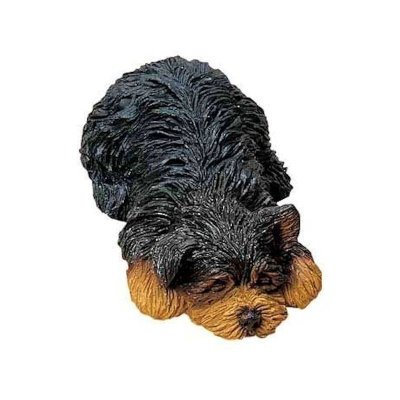 (image for) Yorkshire Terrier Dog Figurine Puppy Snoozing