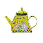 (image for) Cat Family Teapot Figurine Trinket Box by Kelvin Chen