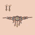 (image for) Blue Chandelier Choker Jewelry Set by I Love Bracelets