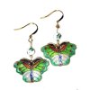 (image for) Butterfly Cloisonne Beaded Earrings
