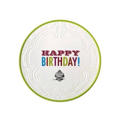 (image for) Happy Birthday Cake Plate Pedestal Stand