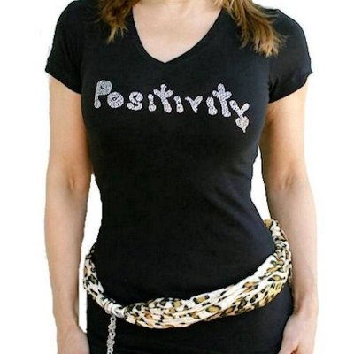 (image for) Positivity Rhinestone Shirt by Sabrina Barnett