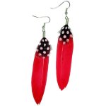 (image for) Feather Earrings Short Tibetan