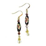 (image for) Cloisonne Droplet Beaded Earrings by KC's Jewelry Creations