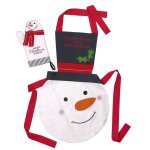 (image for) Dash of Cheer Apron & Oven Glove Christmas Kitchen Gift Set