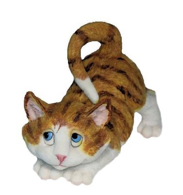 (image for) Play with Me Orange Tabby Cat Figurine
