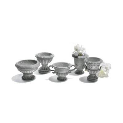 (image for) Classical Urn Figurines Set of 5 for Fairy Garden