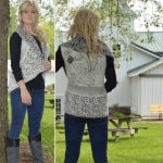 (image for) Black & White Sleeveless Sweater Vest