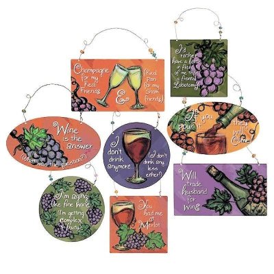 (image for) Funny Beaded Wine Sign