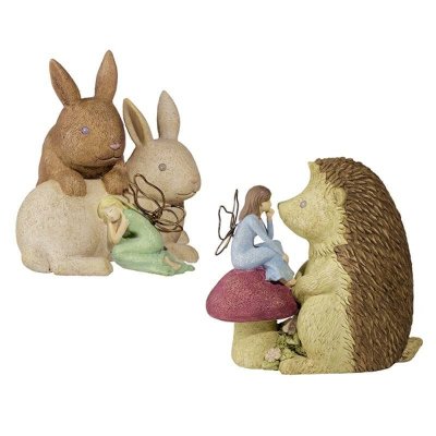 (image for) Animal Friend Garden Fairy Figurines