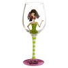 (image for) Girlfriends Wine Glass with Funny Sayings
