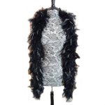 (image for) Black & Silver Lusciously Thick Feather Boa