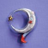 (image for) Crescent Silver Moon Lapel Pin by Patience Brewster