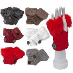 (image for) Furry Fingerless Gloves Offered in 6 Colors