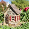(image for) Hummingbird Hideaway Fairy House Garden Figurine