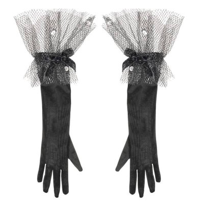 (image for) Elegant Long Black Costume Gloves