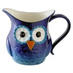 (image for) Crimson Hollow Owl Figurine Serving Pitcher