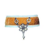 (image for) Gold Vintage Charm Choker Necklace