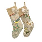 (image for) Burlap & Roses Christmas Stocking