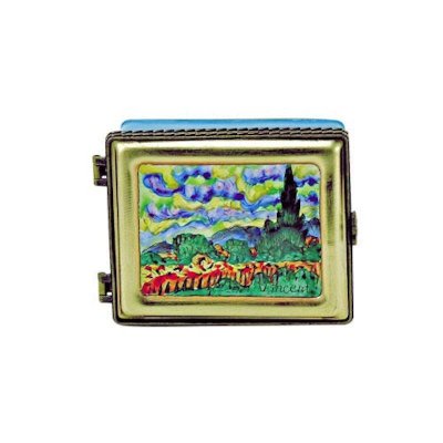 (image for) Van Gogh Wheat Field Trinket Box Figurine by Kelvin Chen