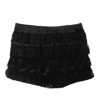 (image for) Dark Siren Black Layered Lace Shorts or Skort
