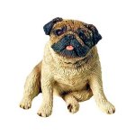 (image for) Pug Dog Figurine Fawn Color Kitchen Magnet