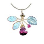 (image for) Cranberry Bouquet Fairy Pendant Necklace
