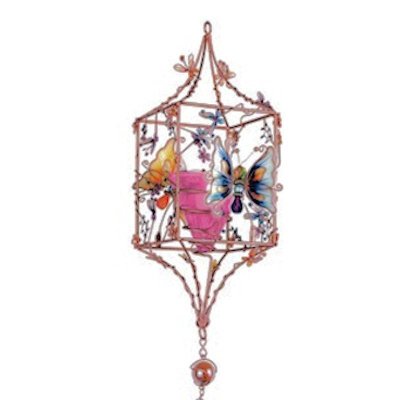 (image for) Butterfly Candle Holder Wind Chime Garden Ornament