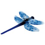 (image for) Dragonfly Ornament Handmade Blue Glass