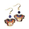 (image for) Butterfly Cloisonne Beaded Earrings