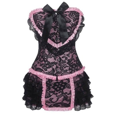 (image for) French Maid Style Corset Set Top & Skirt
