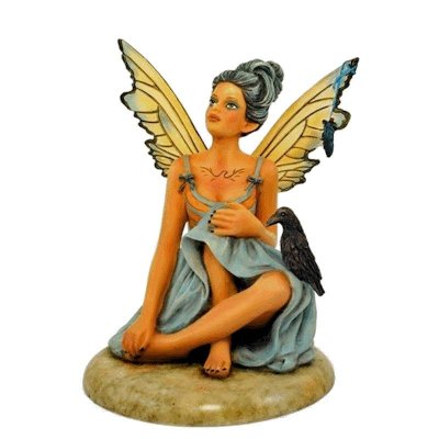 (image for) Raven's Return Fairy Figurine by Giovanna Adams