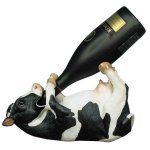 (image for) Bovine Brew Cow Figurine Wine Holder